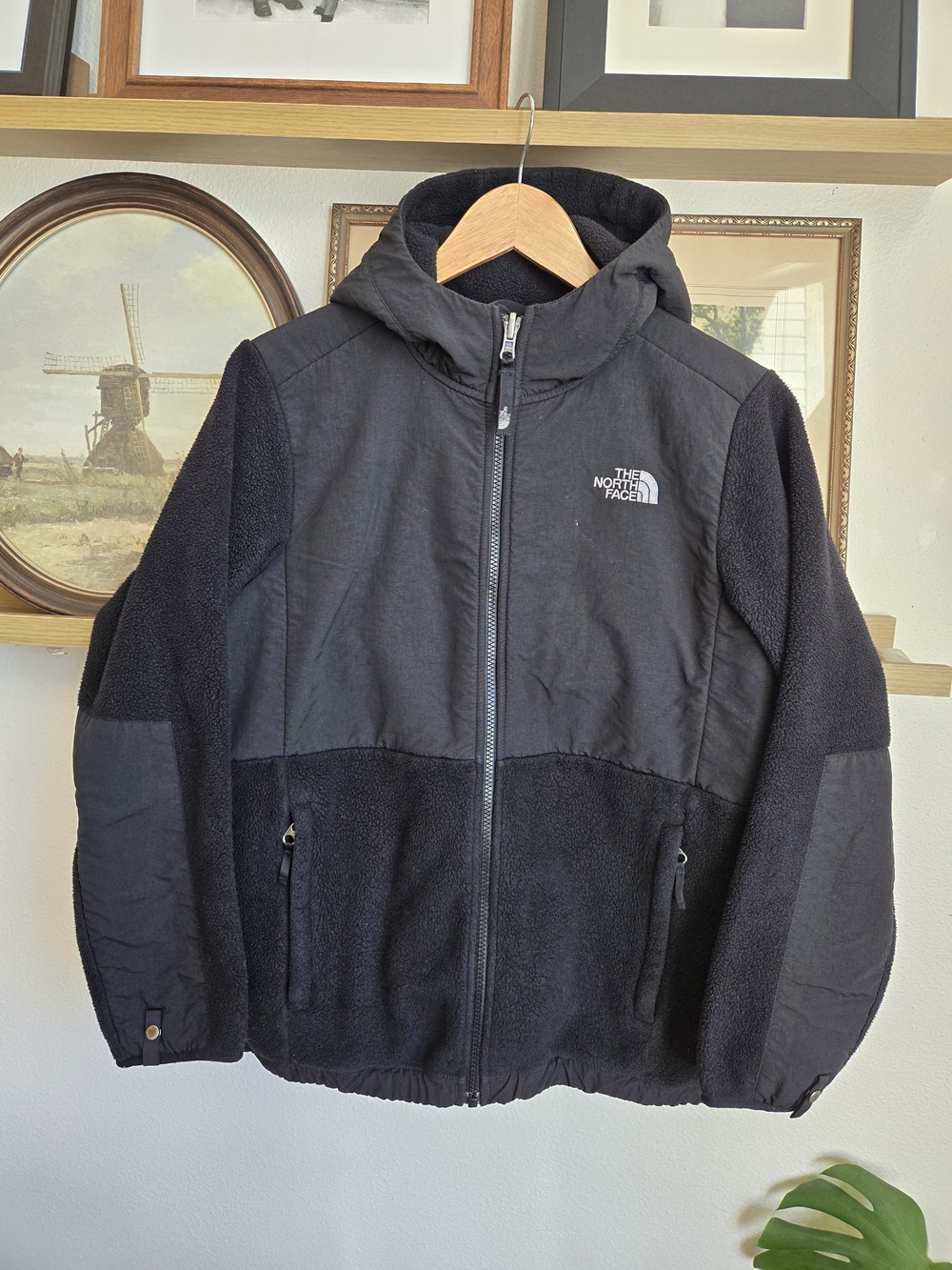 Y2K | The North Face Womens Hooded Fleece In Black | Size M